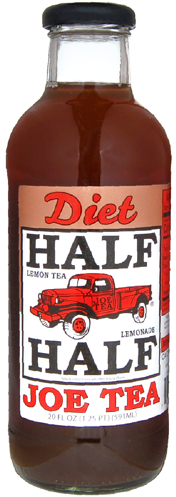diet half and half glass bottle