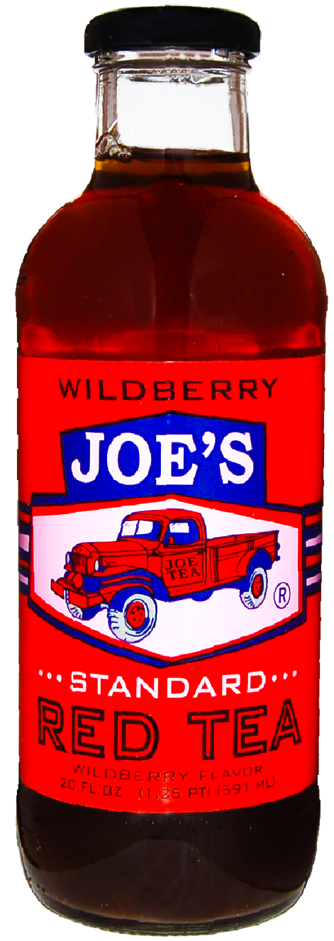 standard wild berry red tea glass bottle