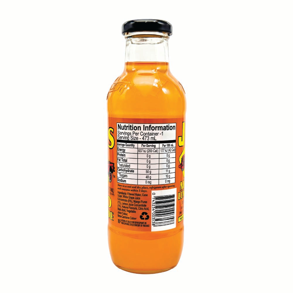Mango Lemonade - 16 oz. Glass (MADE IN AUSTRALIA)