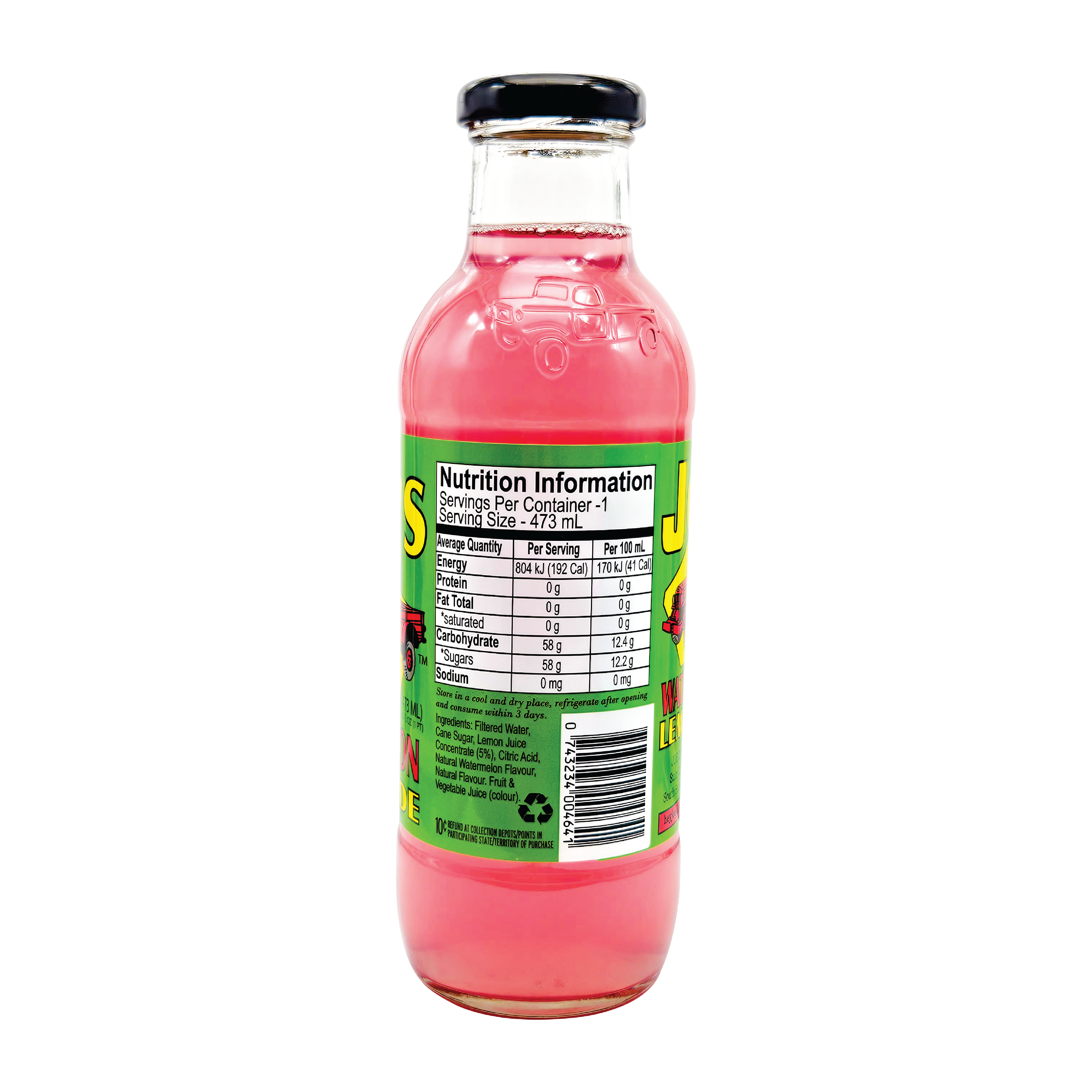 Watermelon Lemonade - 16 oz. Glass (MADE IN AUSTRALIA)