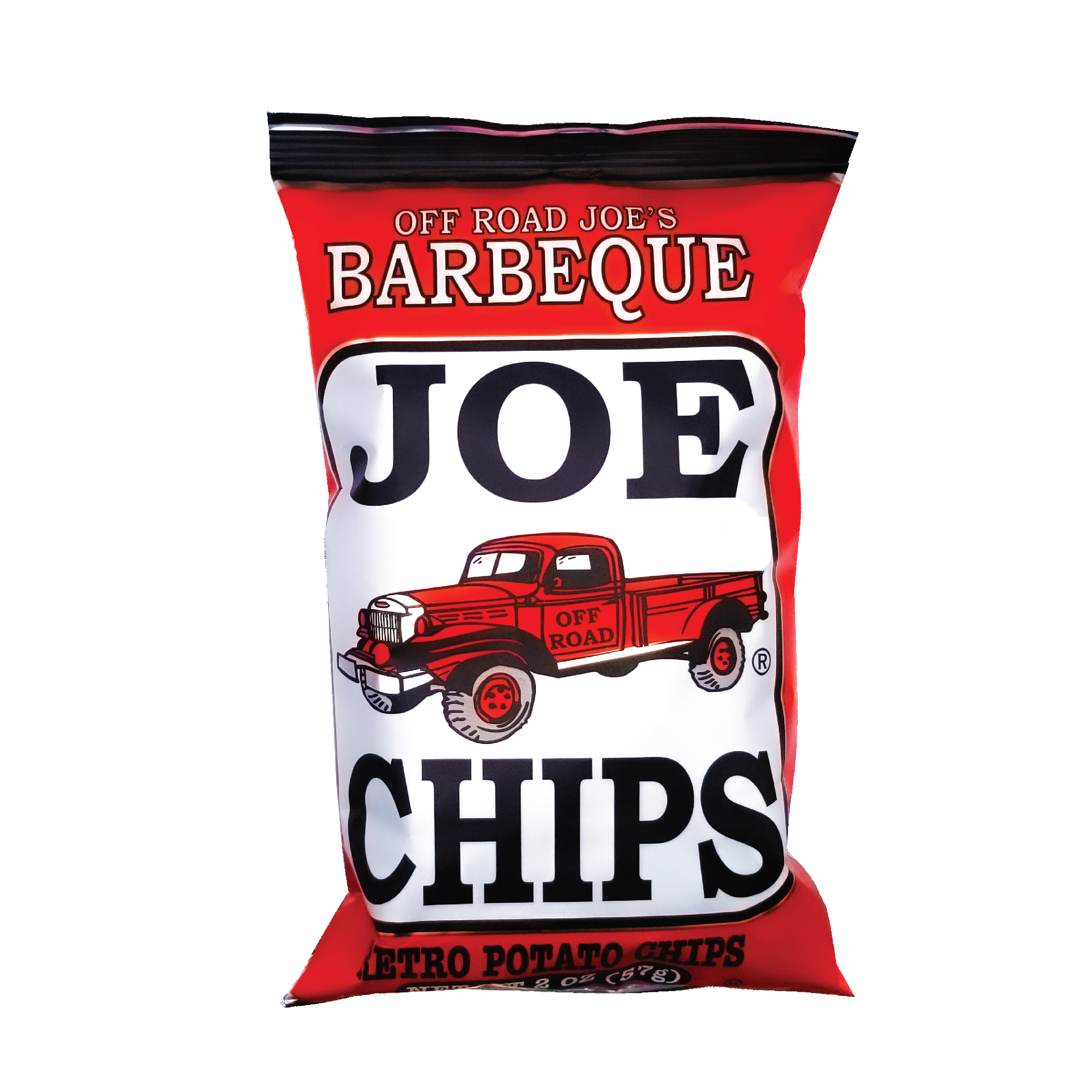 barbecue chips 2 oz and 5 oz joe chips 