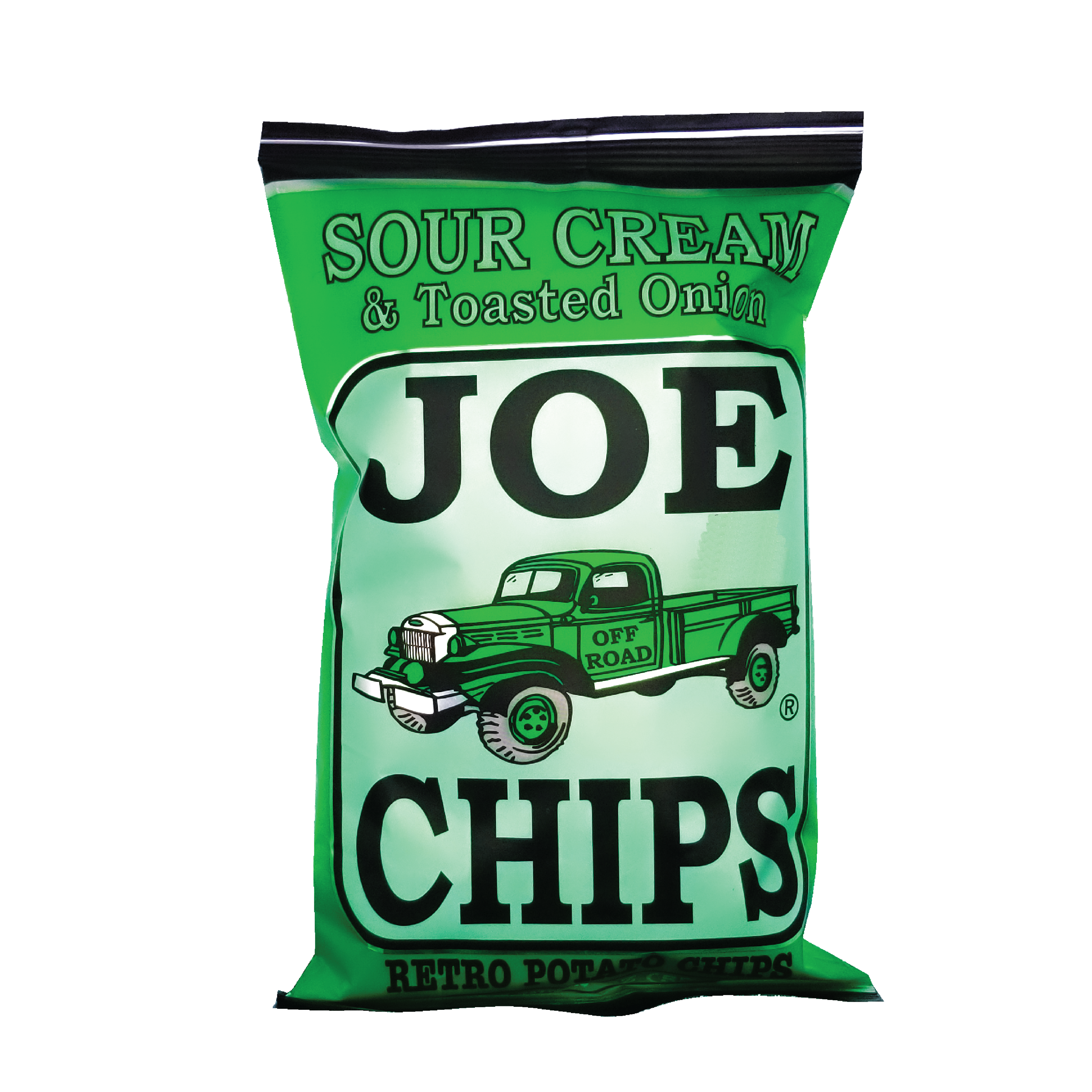 sour cream and toasted onion 2 oz and 5 oz joe chips