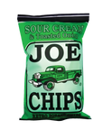 sour cream and toasted onion chips 2 oz and 5 oz  joe chips