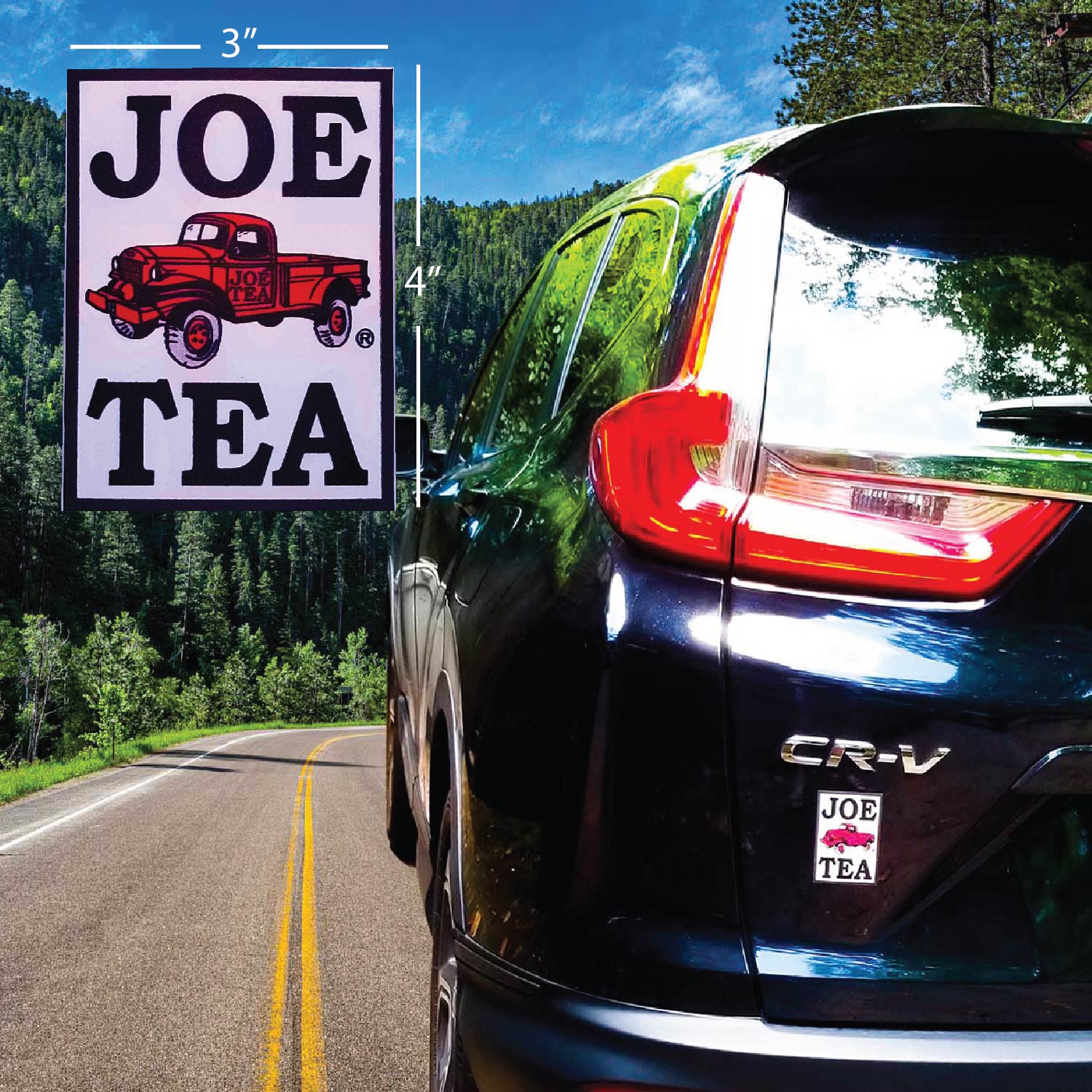 Joe Tea Logo  - Car Decal